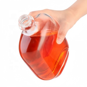 Botellas de vidrio cuadradas vacías personalizadas de 500ml/750ml, whisky redondo plano, Vodka, vino, brandy, ron, Gin Spirit, venta al por mayor, tipo de sellado de corcho - Product Image 4