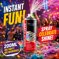 Lanceur de serpentins pour fêtes, serpentins colorés en aérosol pour fêtes, logo personnalisé, OEM ODM, fourniture directe d'usine