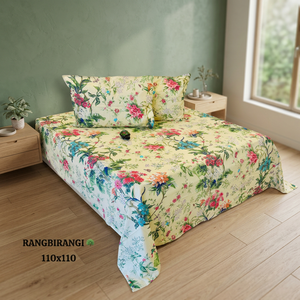 Parure de lit Ours de dessin animé multicolore, housse de couette et taies d'oreiller imprimées en microfibre tissée pour la maison des enfants - Product Image 2