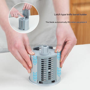 Accessoires de cuisine, hachoir à aliments manuel, mandoline ronde à <span class=keywords><strong>manivelle</strong></span>, trancheuse à aliments, hachoir rotatif, râpe à fromage avec <span class=keywords><strong>poignée</strong></span> - Product Image 4