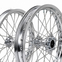 Ensemble de roues Supermoto 17x3.5 17x4.5, jantes en aluminium CNC entièrement argentées pour Surron Ultra Bee, kit de performance sur route pour moto électrique tout-terrain