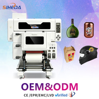 Printer Transfer UV Film AB Siheda Lebar 320mm, Printer UV DTF Resolusi Tinggi untuk Pencetakan di Mug Logam dan Helm