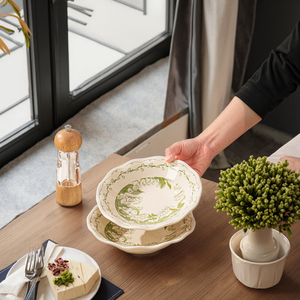 Servizio <span class=keywords><strong>di</strong></span> <span class=keywords><strong>Piatti</strong></span> in <span class=keywords><strong>Porcellana</strong></span> <span class=keywords><strong>di</strong></span> Alta Qualità dal Design Moderno, Ciotole e <span class=keywords><strong>Piatti</strong></span> in Ceramica con Motivo Floreale per Feste - Product Image 5