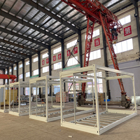 20 pieds pliable en acier maisons préfabriquées hangars de stockage conteneur entrepôt boutique bureau hôtel atelier centre commercial utiliser Villa
