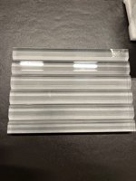 Plateau de présentation en acrylique à rainures en V pour diamants, support de présentation pour pierres précieuses, plateau en lucite, présentoir pour pierres brutes, support pour bijoux, organisateur de perles