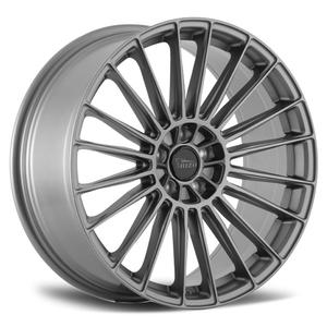 GPWLGZJ Rizo 912 R20 8.5j 9.5j 5 Trous 108mm 112mm 120mm Jantes de voiture <span class=keywords><strong>FF</strong></span> en aluminium gris satiné - Product Image 1