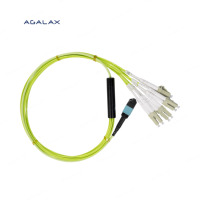 Kabel UNIQFIBER High Performance OM5 50/125m MPO/Harness Multimode 12F MPO/PC(F)-4F Duplex LC/UPC LSZH Tipe Jaket B Polarity