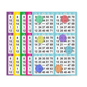 Personalized Bingo Card with Your Logo Free Design Digital Printing Bulk Order for Gameplay - Product Image 1