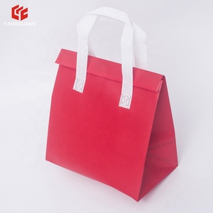 ヤン光ブランド クラシック カスタムロゴ サイズ指定可能 不織布製 ポータブル 保温 防水 使い捨て 配達用クーラーバッグ - Product Image 4