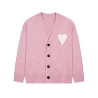 NARI Erdos Mongolie intérieure Cachemire tricoté motif coeur Cardigan Pull large gamme de couleurs Pull tricoté en laine pour l'automne