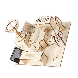 ชุดประกอบวิทยาศาสตร์ฐานดาวอังคาร OKYN-Y2677 DIY แบบจำลองตัวต่อไม้ - Product Image 1