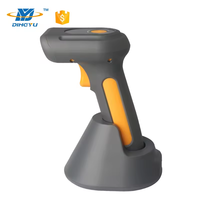 Lector de código QR 2D industrial de mano inalámbrico IP65 de alto rendimiento, base de carga incluida, escáner de código de barras industrial