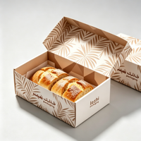 Boîtes à hot-dogs jetables en carton ondulé kraft, boîtes à emporter pour le déjeuner, boîtes personnalisées pour la restauration de hot-dogs et emballages