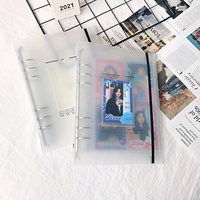 Dossier de dossier d'anneau de bureau A5 A6 A4, 50 pièces, classeur, spirale PP Transparent, pour anneau d'affaires