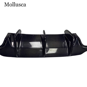 สำหรับ C-Class W204 4 ประตู/2 ประตู รุ่น C63 สไตล์คาร์บอนไฟเบอร์  ลิ้นกันชนหลัง  ดิฟฟิวเซอร์หลัง ปี 2007-2014 - Product Image 4