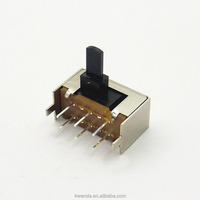 Interrupteur à glissière horizontal sans court-circuit de 5.0mm à bascule de haute qualité