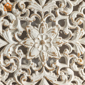 Nghệ thuật tường hiện đại phong cách Bắc Âu phòng khách phòng ngủ trang trí đồ trang trí khắc gỗ Retro thủ công - Product Image 3