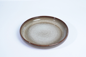 Platos de Porcelana para Cena Estilo Vintage Tailandés, con Acabado Color Caqui, para Servir Filetes, Platos de Cerámica para Restaurante - Product Image 5