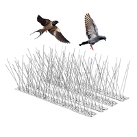 50cm 100% 304 en acier inoxydable, dissuasion de pigeons, lutte antiparasitaire, pointes d'oiseaux