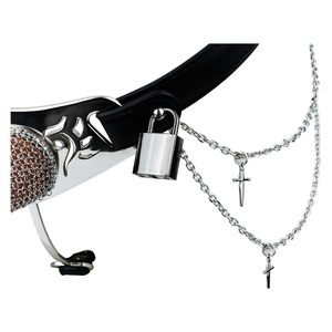 Ceinture de chasteté en cuir PU anti-évasion FRRK pour hommes, harnais pour verrouillage du pénis en métal, cage à pénis, BDSM, bondage, sous-vêtements pour adultes, jouets sexuels OEM - Product Image 6