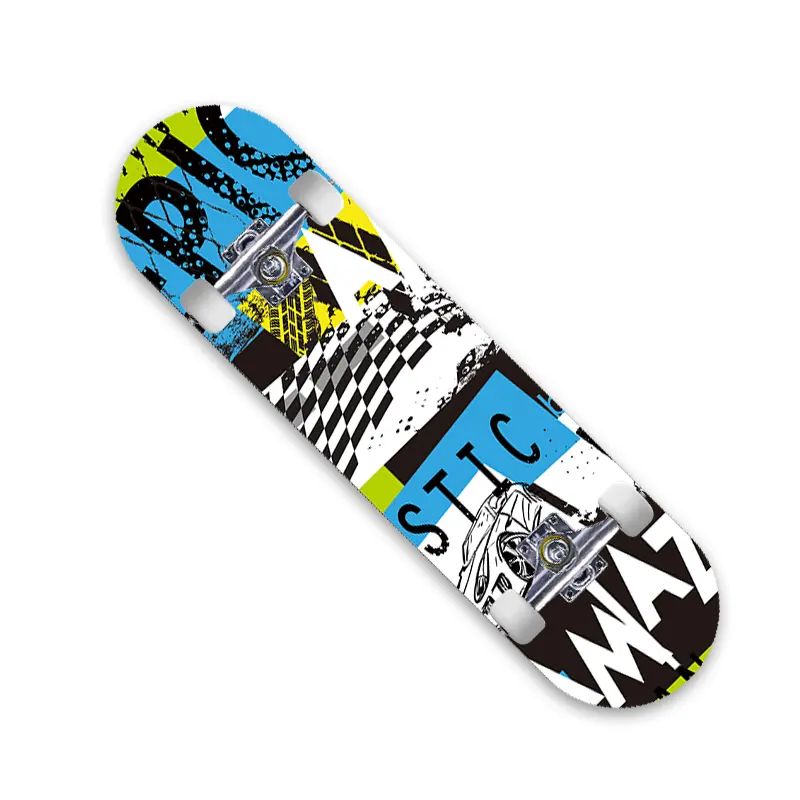 4 wheel complete Skateboard deck art work custom Skate Board Complete skateboard deck custom graphics