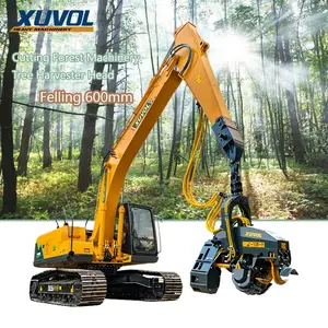 Forestry machinery XUVOL XVF600C harvester head with English control program wood machinery