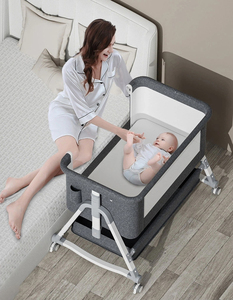 Cuna Colecho para Bebé, Fácil de Plegar, Cuna Portátil con Función de Balanceo 3 en 1, con Cesta de Almacenamiento Integrada para Recién Nacidos - Product Image 5