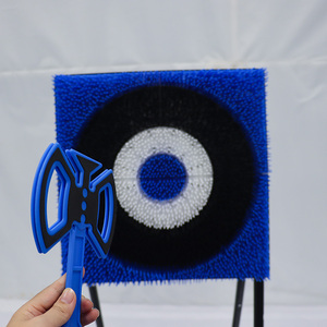 Jeu de cible de lancer de <span class=keywords><strong>hache</strong></span> en plastique JH <span class=keywords><strong>pour</strong></span> tir à l'arc composé en extérieur, conception autoportante durable avec accessoires - Product Image 6