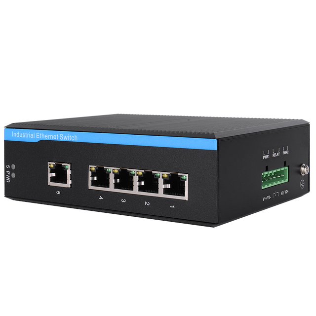 5 Port RJ45 9V 12V 24V 48V Din Rail Mini Outdoor Ethernet Gigabit Smart Grid Networking Industrial Ethernet Network Switch