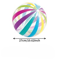 Ballon de plage gonflable en PVC, coloré, lumineux à LED, le plus vendu, pour jeunes, thème dessin animé, multiples coloris