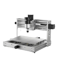 GRBL 3018 Nouveau routeur CNC de bureau 2-en-1 graveur laser moteur de broche pour bois, acrylique, cuir, contreplaqué, PVC - Construction en aluminium DXF