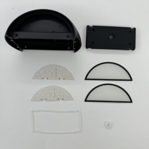 โคมไฟติดผนัง LED รูปทรงโค้งสีดำ สำหรับตกแต่งทางเดิน บันได หรือพื้นที่กลางแจ้ง ทำจากโลหะ - Product Image 6