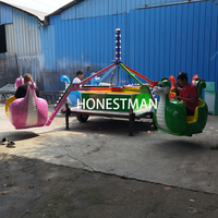 Mobile Portable Trailer Enfants Funfair Enfants et Adultes Autocontrôle Avion Thème Amusement Park Ride