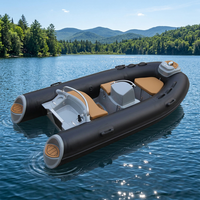 Zhenbo 3m RIB 330c Fiberglas Gövdeli 1.2mm Shandong PVC Malzemeli Sert Şişme Balıkçı Kabinli Sürüklenme Botu