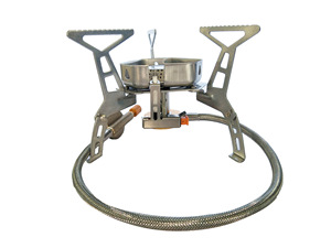 Fornello da Campeggio Portatile a Gas, Mini Fornello a Tre Fuochi in Acciaio Inox, Automatico, Antivento, Pieghevole, Semplice - Product Image 4