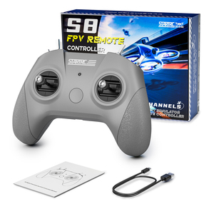 Manette de simulation de <span class=keywords><strong>drone</strong></span> FPV STARTRC S8 V3, 4 modes, pour <span class=keywords><strong>simulateur</strong></span> de <span class=keywords><strong>vol</strong></span> <span class=keywords><strong>DJI</strong></span> Liftoff SkyDive, contrôleur d'entraînement RC - Product Image 1