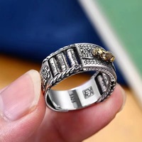 Rotatif Pixiu Feng Shui Anillo Amulette Anneau Vintage Personnalisé Chance Fengshui Pixiu Richesse Brave Anneau Hommes Femmes Couple Anneaux