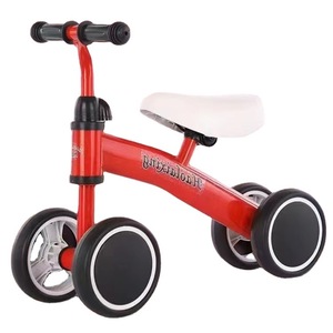 Children's Balance Bike Four Wheel <b>Pedal</b> Free Scooter For Toddlers Mixed Colors Integral Chassis Design - Product Image 5