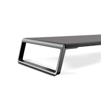 Venta caliente Monitor de aluminio Soporte Elevador Pies Escritorio Organizador de mesa para computadora Laptop Imac Elegante soporte de elevación para computadora portátil