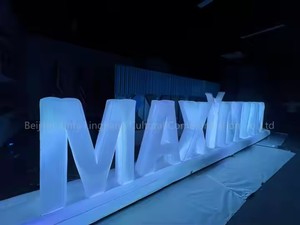 अनुकूलित लोगो शादी समारोह सजावट पत्र का नेतृत्व प्रकाश विज्ञापन inflatable पत्र - Product Image 2