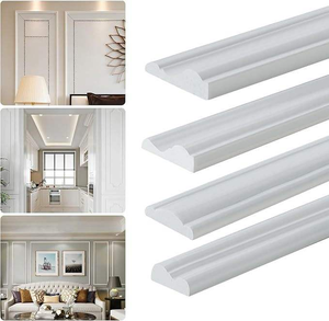 Moulures murales autocollantes, garniture décorative européenne pour <span class=keywords><strong>plinthes</strong></span>, décoration de bordure de mur pour fond de télévision - Product Image 5