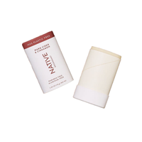 Conteneur vide de bâton de déodorant de forme ovale 75g Push up Tube de baume à lèvres