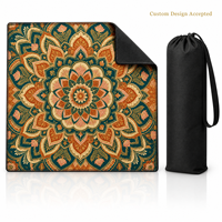 Tapis de Mahjong en Jacquard de Luxe Moderne avec Bordures Renforcées et Sac de Rangement – OEM, Marque Privée, Image Personnalisée Disponible, Vente en Gros pour le Poker