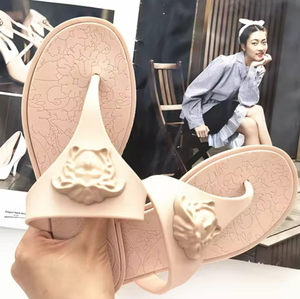wholesale Versaec fashion jelly ladies <b>flip</b> <b>flop</b> beach slippers head women latest lady jelly summer footwear for women - Product Image 6