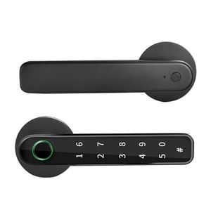 Cerradura Inteligente para Puerta Interior de Madera Tuya con Huella Dactilar y Contraseña, Pestillo Único, Carga USB, Llave Inteligente para Puerta Individual - Product Image 1