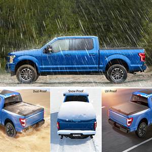 Cubierta de Caja de Camioneta Plegable de Aluminio de 6.9 pies para GMC 2500 3500 2015+, Cubierta Retráctil para Plataforma de Camioneta, Accesorios <span class=keywords><strong>4X4</strong></span> - Product Image 3
