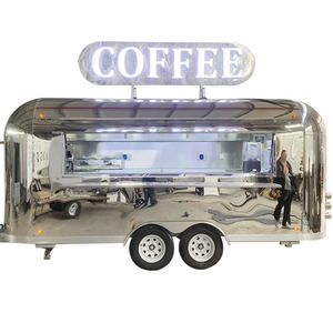 移动酒吧站冰淇淋咖啡拖车移动食品卡车特许食品拖车设备齐全 - Product Image 3