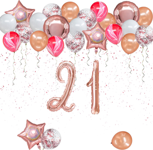 CYmylar venta al por mayor oro rosa <span class=keywords><strong>cursiva</strong></span> número globos minúsculas número digital globos para decoración de fiesta de cumpleaños - Product Image 3