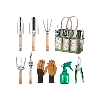 L'ensemble d'outils de jardin floraux robustes comprend une <span class=keywords><strong>pelle</strong></span> de jardin avec sac organisateur pour le jardinage domestique - Product Image 1