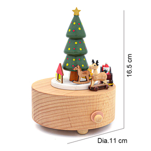 Carillon in Legno Pronto per la Spedizione con Movimento Yunsheng, Regalo di Compleanno e <span class=keywords><strong>Natale</strong></span> per Bambini 5-10 Anni, MOQ Basso 12 Pezzi - Product Image 2